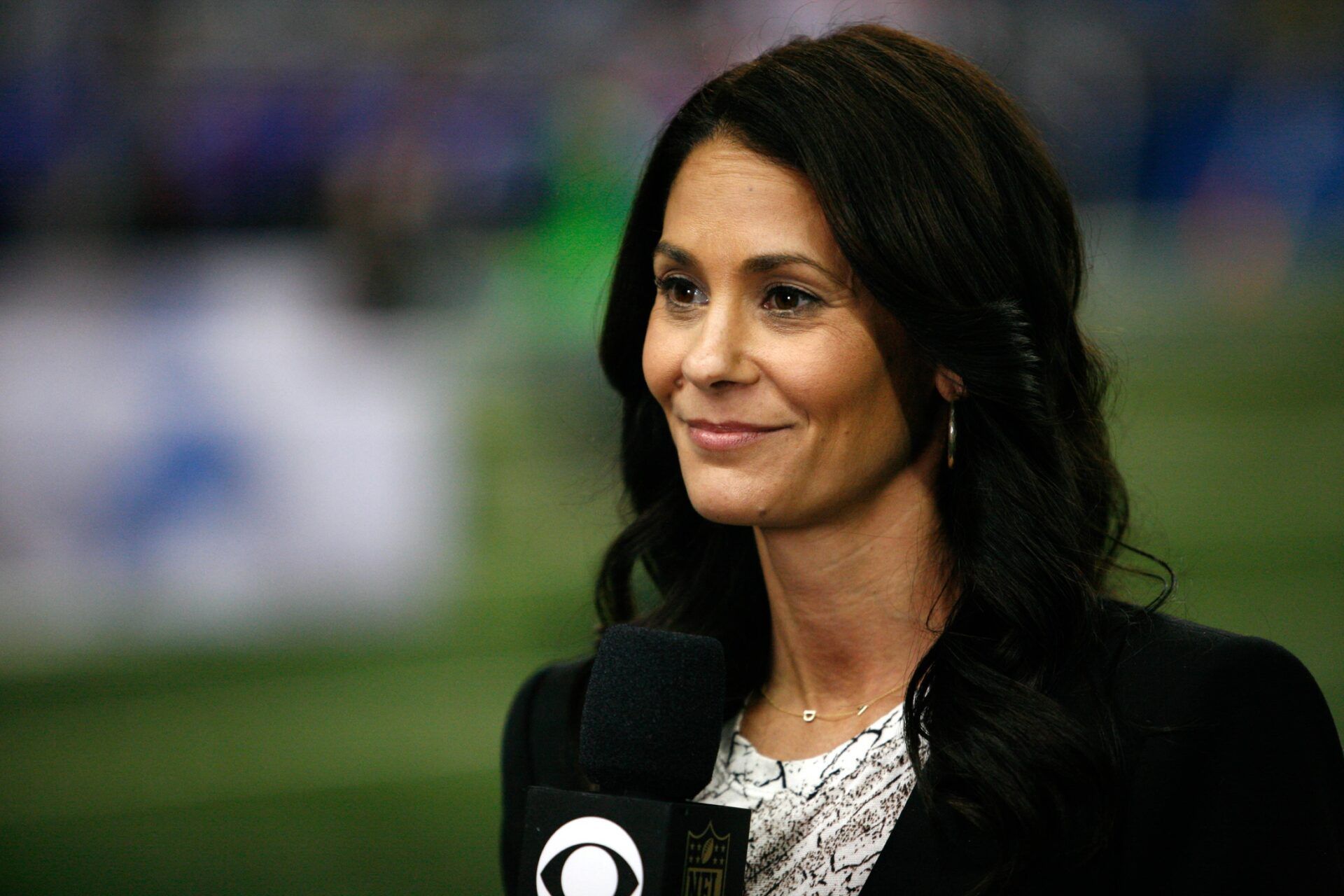 CBS sideline reporter Tracy Wolfson.