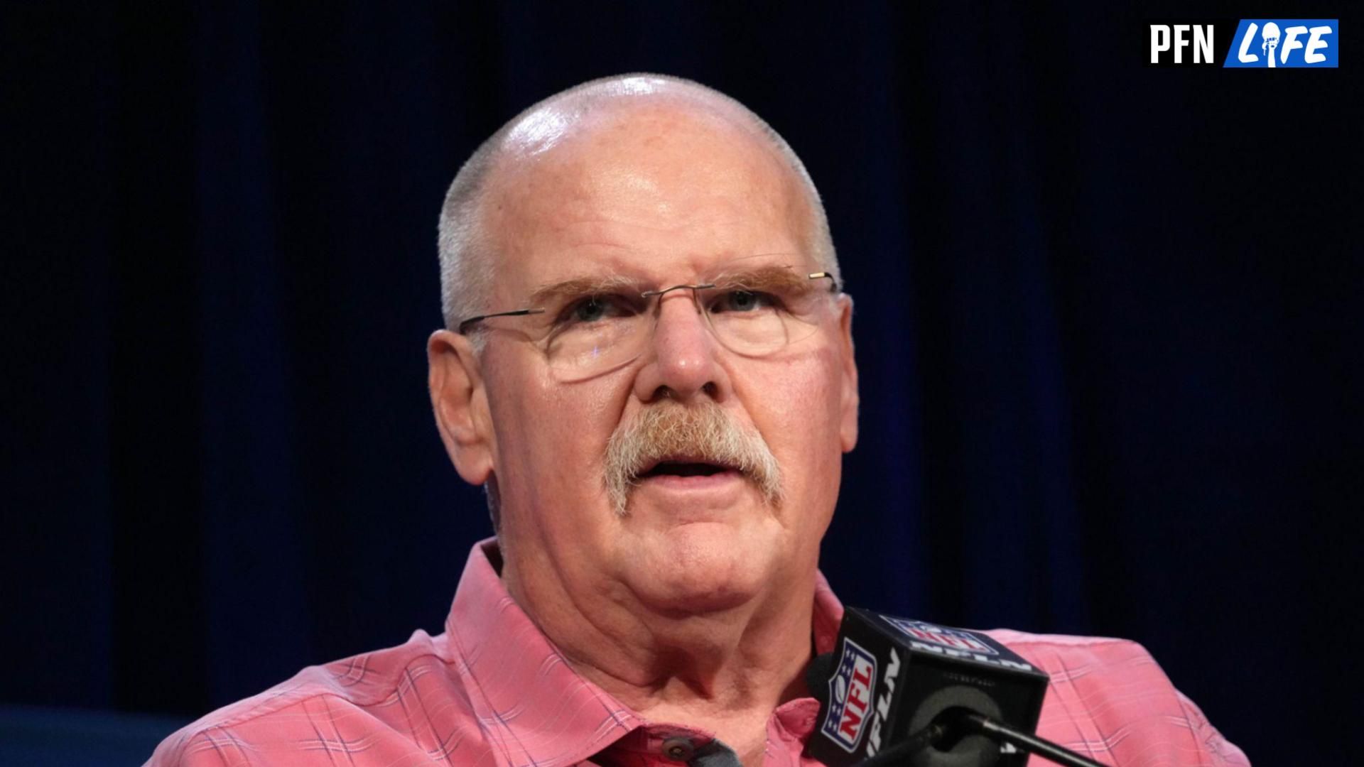 Kansas City Chiefs coach Andy Reid speaks during the Super Bowl 57 Winning Team Head Coach and MVP press conference at the Phoenix Convention Center.