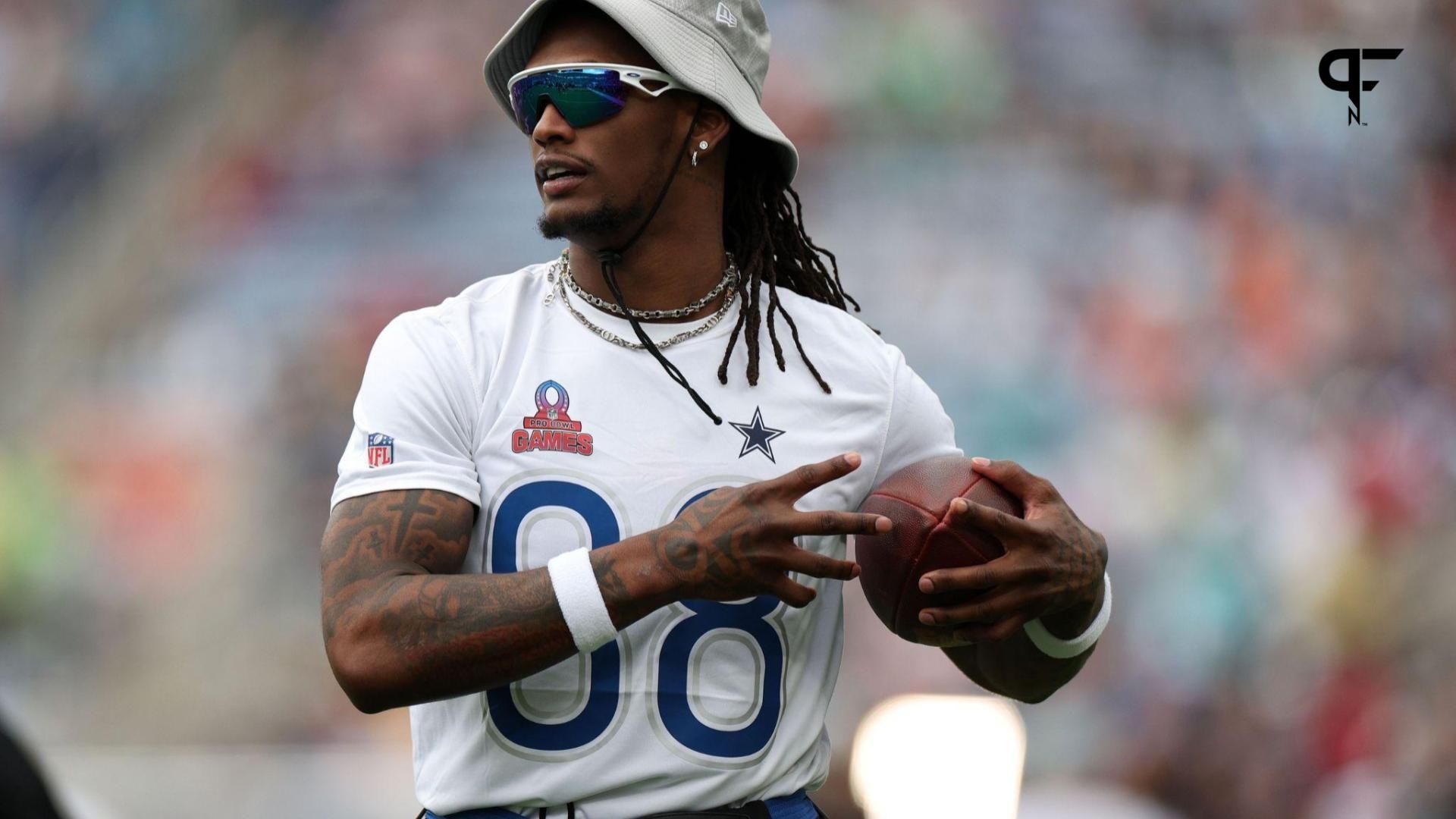 NFC wide receiver CeeDee Lamb (88) of the Dallas Cowboys before the 2024 Pro Bowl at Camping World Stadium.