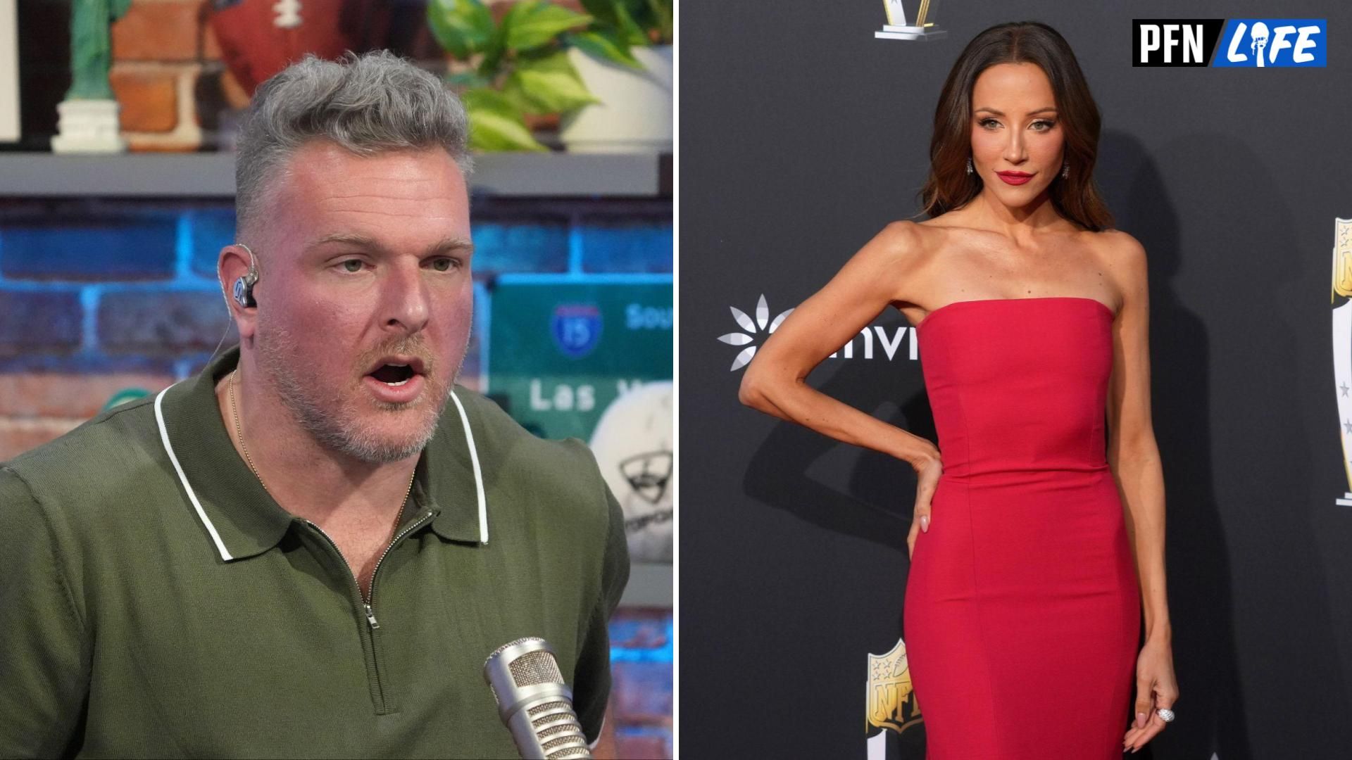 Pat McAfee Confronts Shams Charania on Dating Rumors With NFL Host Kay Adams