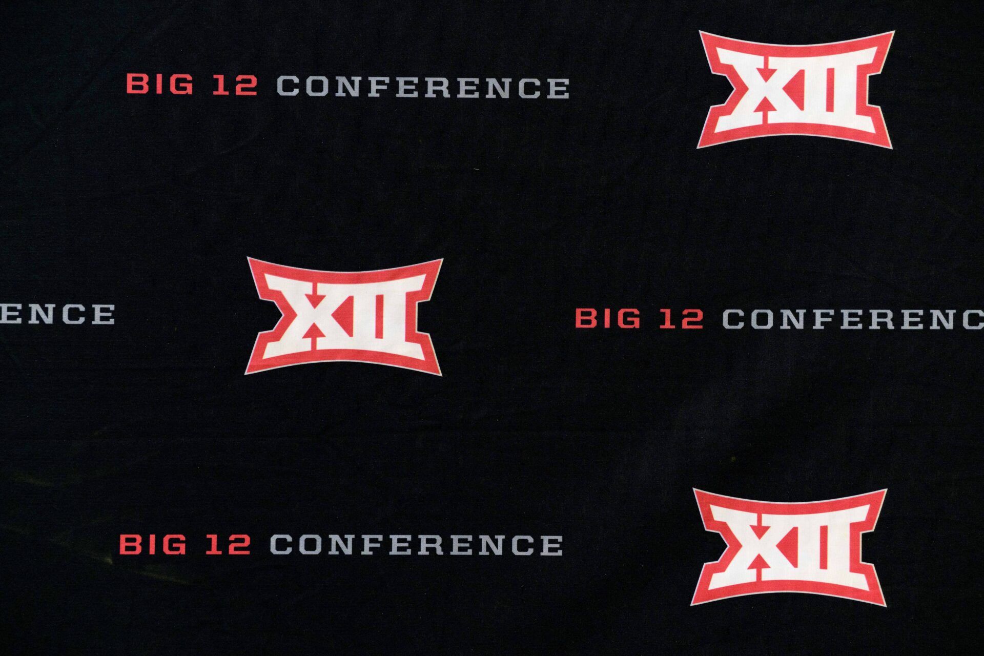 A view of the Big 12 conference logo during the Big 12 Media Day at AT&T Stadium.