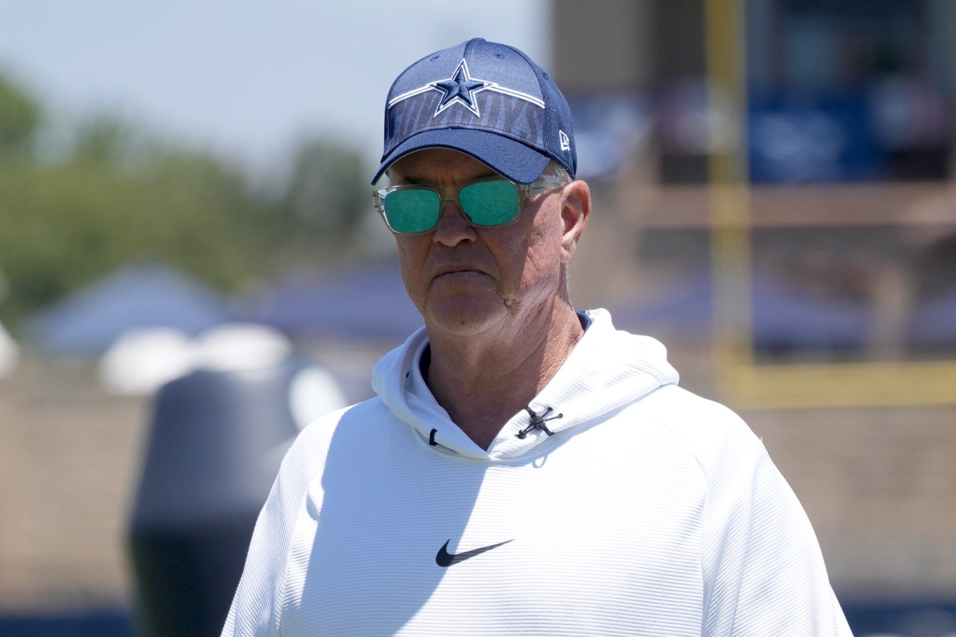 Dallas Cowboys executive vice president Stephen Jones during training camp at Marriott Residence Inn-River Ridge Playing Fields.