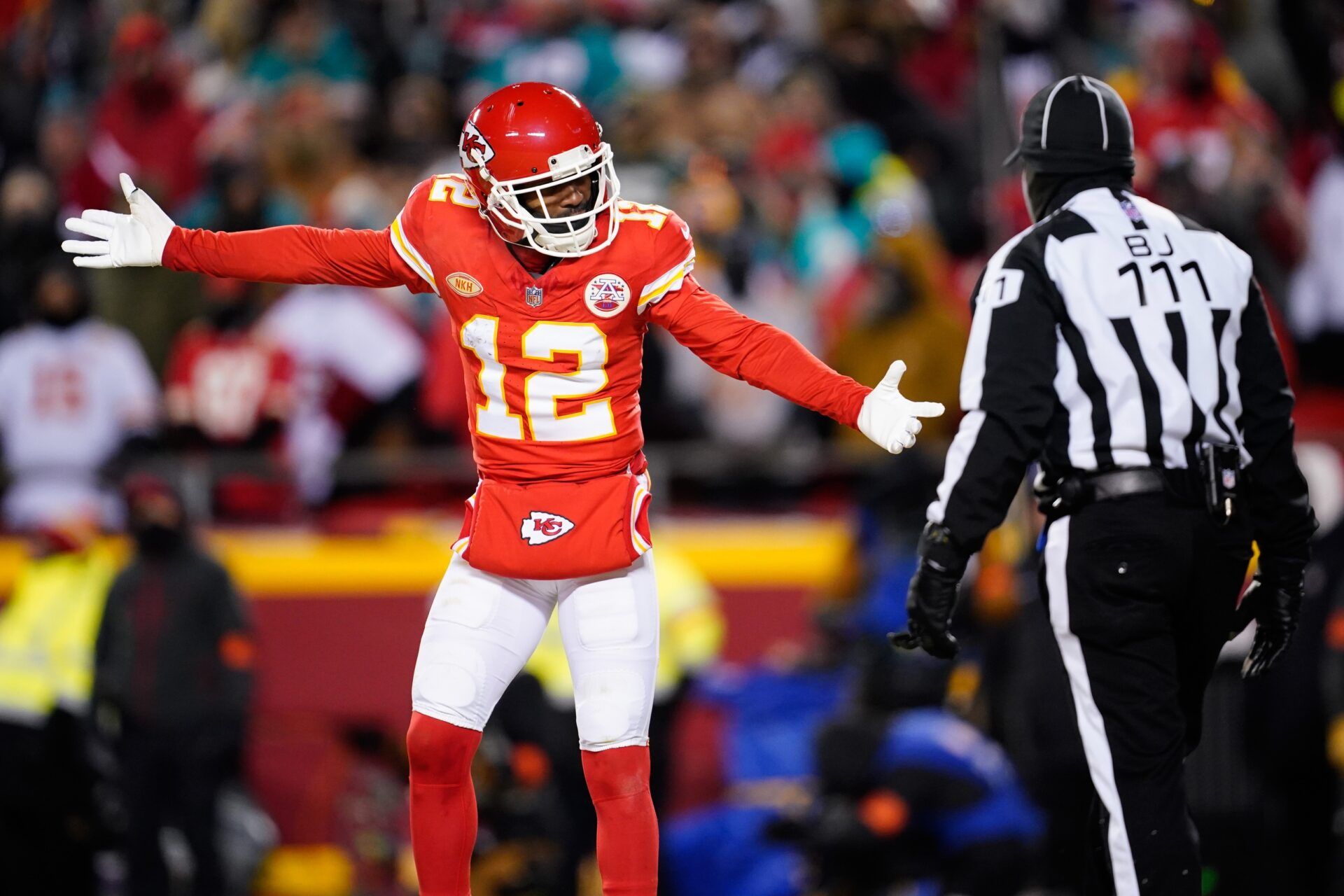 Kansas City Chiefs and former New York Jets WR Mecole Hardman.