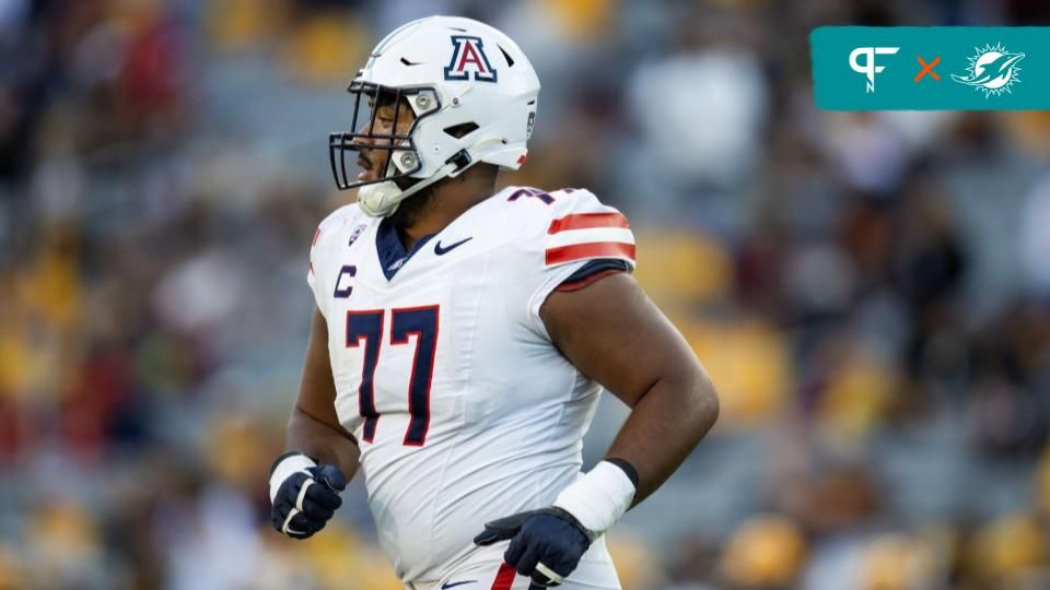 Arizona offensive lineman Jordan Morgan.