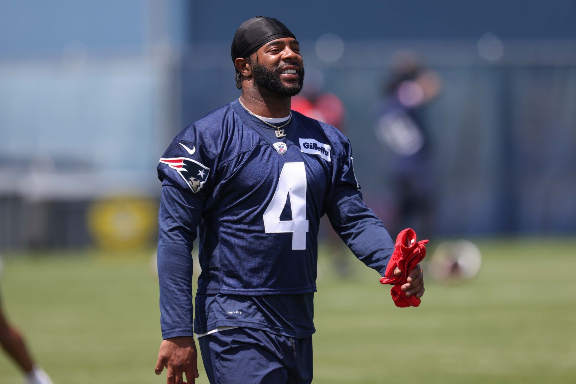 New England Patriots cornerback Malcolm Butler (4) during the New England Patriots minicamp at Gillette Stadium.