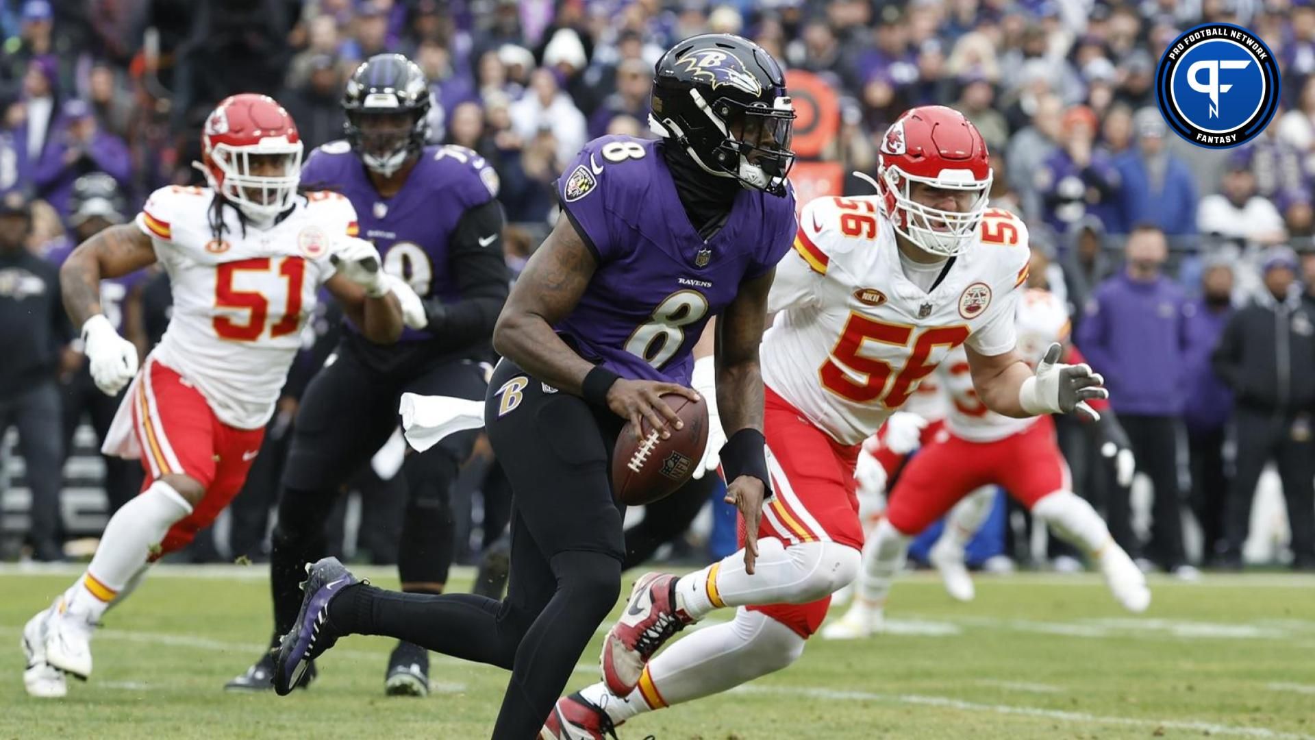 Baltimore Ravens QB Lamar Jackson.