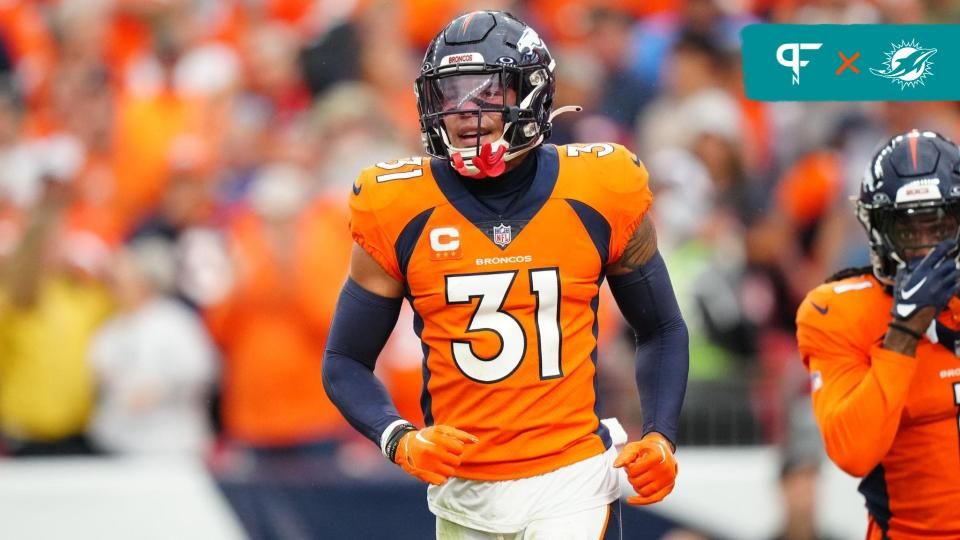 Former Denver Broncos safety and current free agent Justin Simmons.