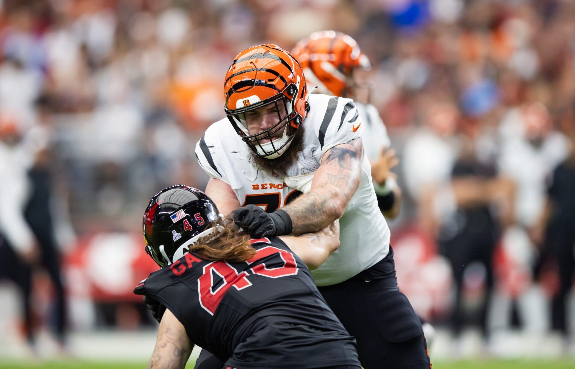 Cincinnati Bengals offensive tackle Jonah Williams (73) against the Arizona Cardinals at State Farm Stadium.