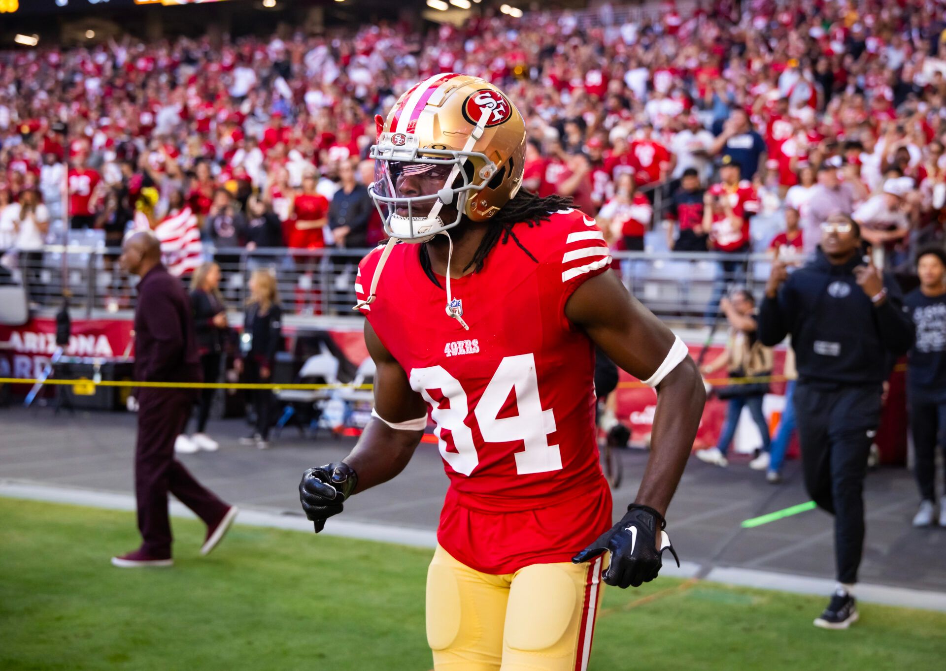 San Francisco 49ers wide receiver Chris Conley (84) against the Arizona Cardinals at State Farm Stadium.
