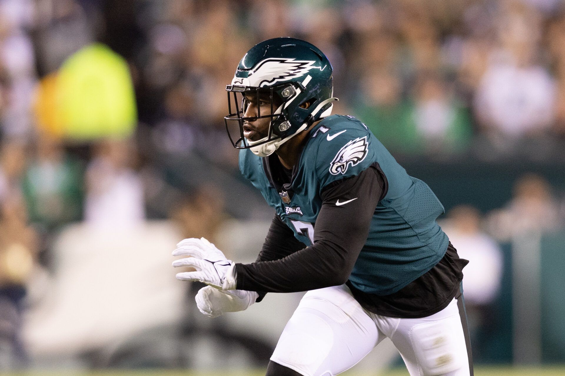 Philadelphia Eagles linebacker Haason Reddick (7) in action against the Dallas Cowboys at Lincoln Financial Field.