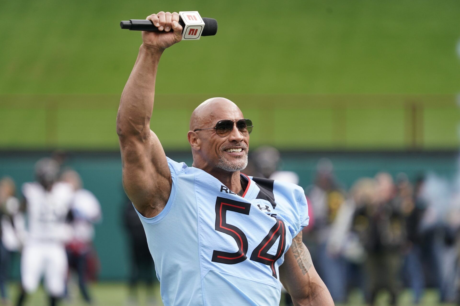 UFL co-owner Dwayne Johnson.