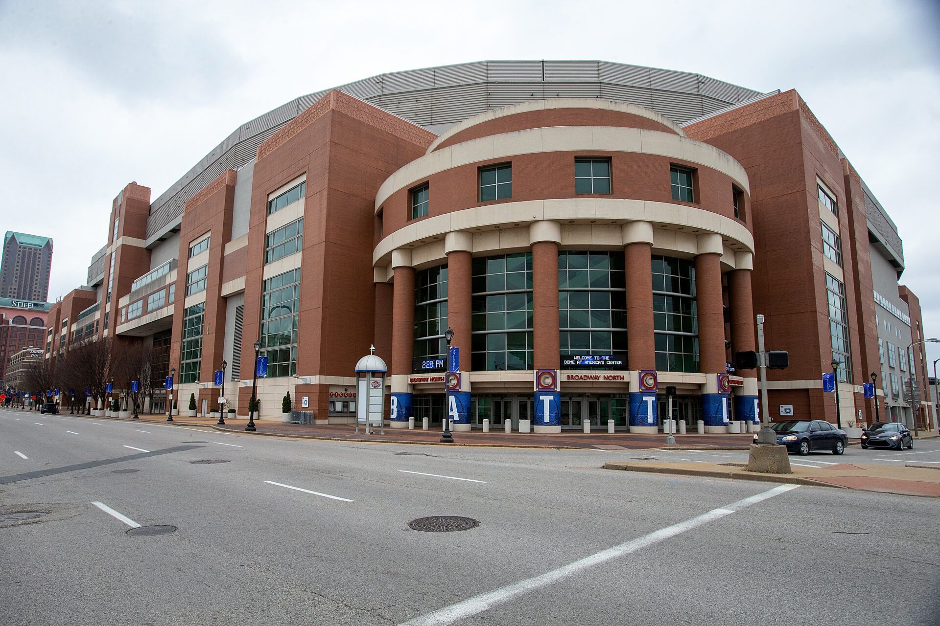 A general view of The Dome at Americas Center which is home to The St. Louis Battlehawks XFL Football team.