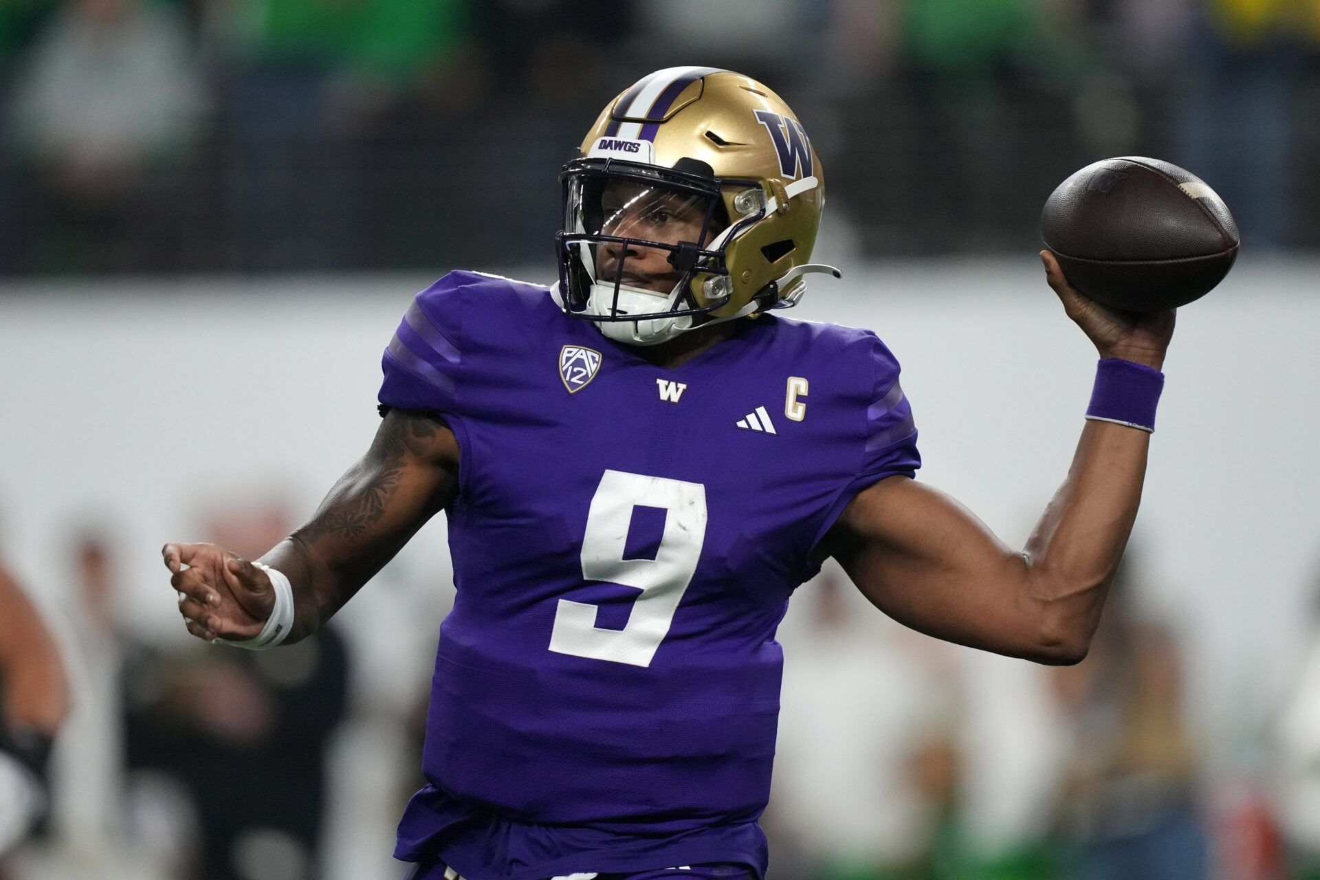 Former Washington QB and current NFL Draft prospect Michael Penix Jr.