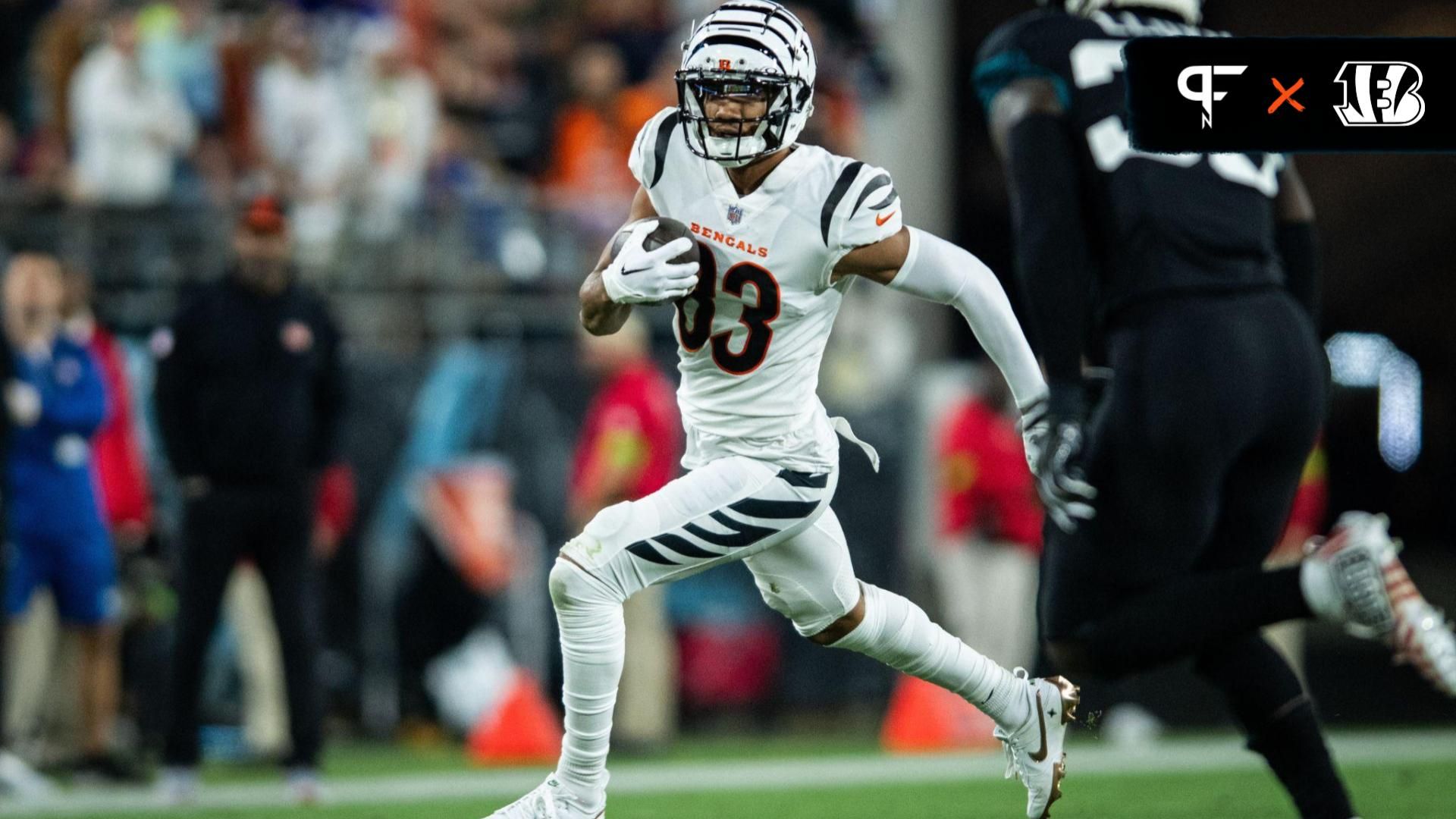 Cincinnati Bengals wide receiver Tyler Boyd (83) runs after the catch against the Jacksonville Jaguars in the second quarter at EverBank Stadium.