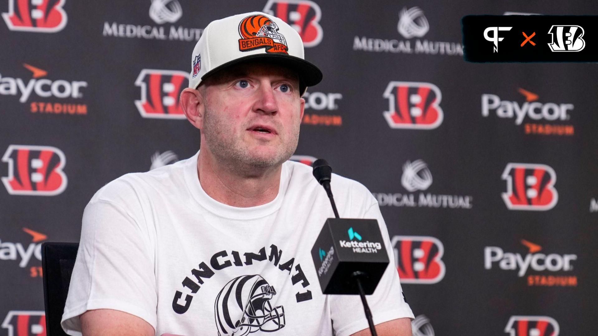 Cincinnati Bengals director of player personnel, Duke Tobin, gives an update on the team s roster ahead of the 2023 NFL Draft at Paycor Stadium in downtown Cincinnati on Thursday, April 20, 2023.