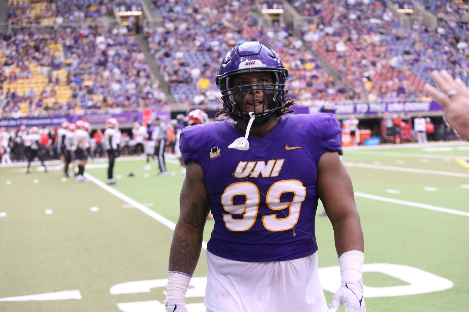 University of Northern Iowa defensive tackle Khristian Boyd