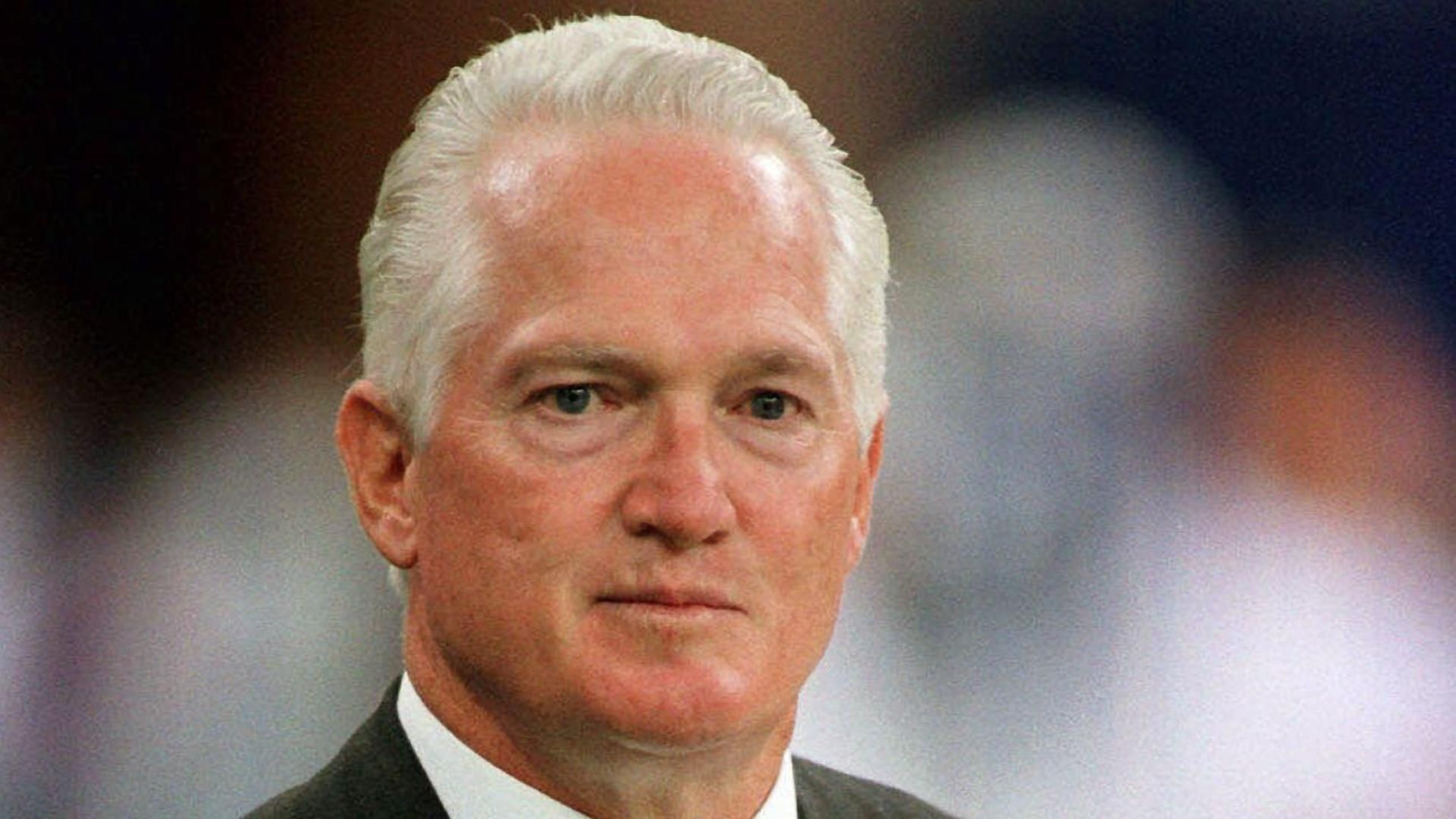 Indianapolis Colts vice president and director of football operations Bill Tobin walks the sidelines prior to the preseason matchup against the Detroit Lions at the RCA Dome.