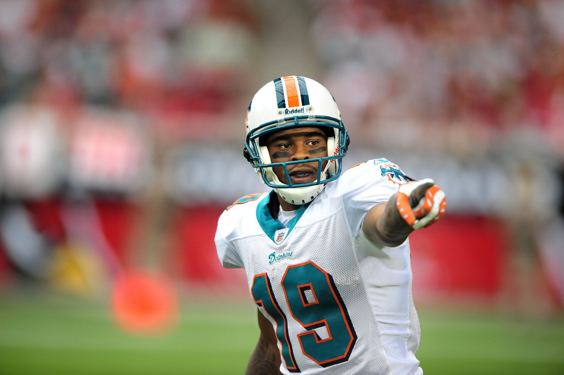 Miami Dolphins wide receiver (19) Ted Ginn Jr against the Arizona Cardinals at University of Phoenix Stadium. Arizona defeated Miami 31-10.