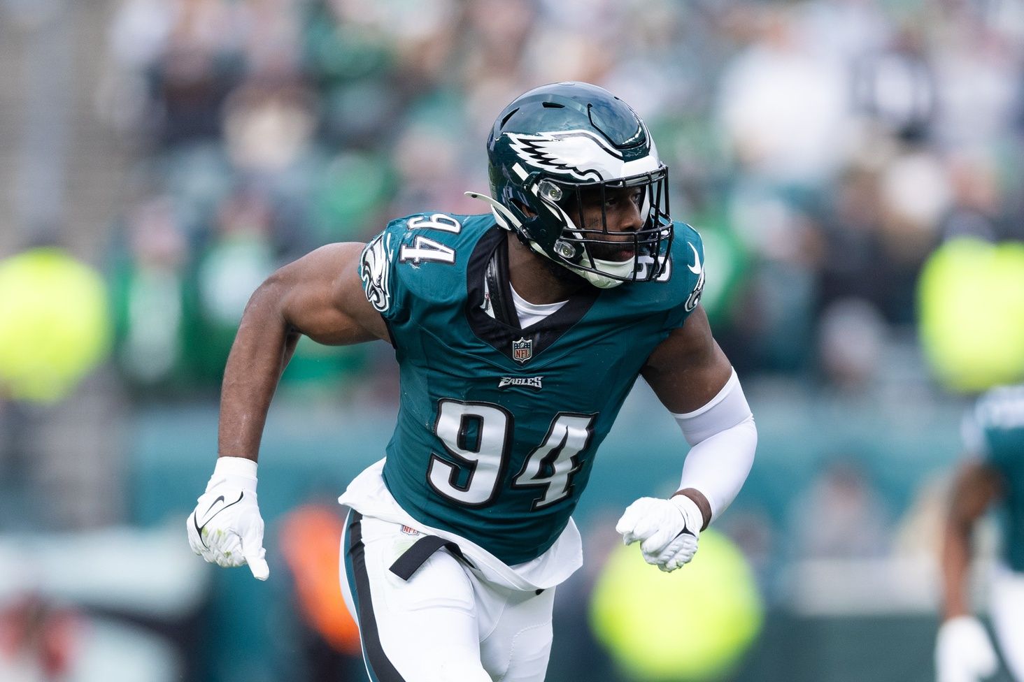 Philadelphia Eagles DE Josh Sweat (94) during a play against the Arizona Cardinals.