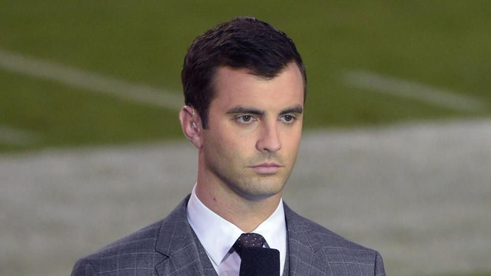 NFL Network broadcaster Jeff Darlington before an NFL football game between the Tennessee Titans and the Jacksonville Jaguaras at EverBank Field.