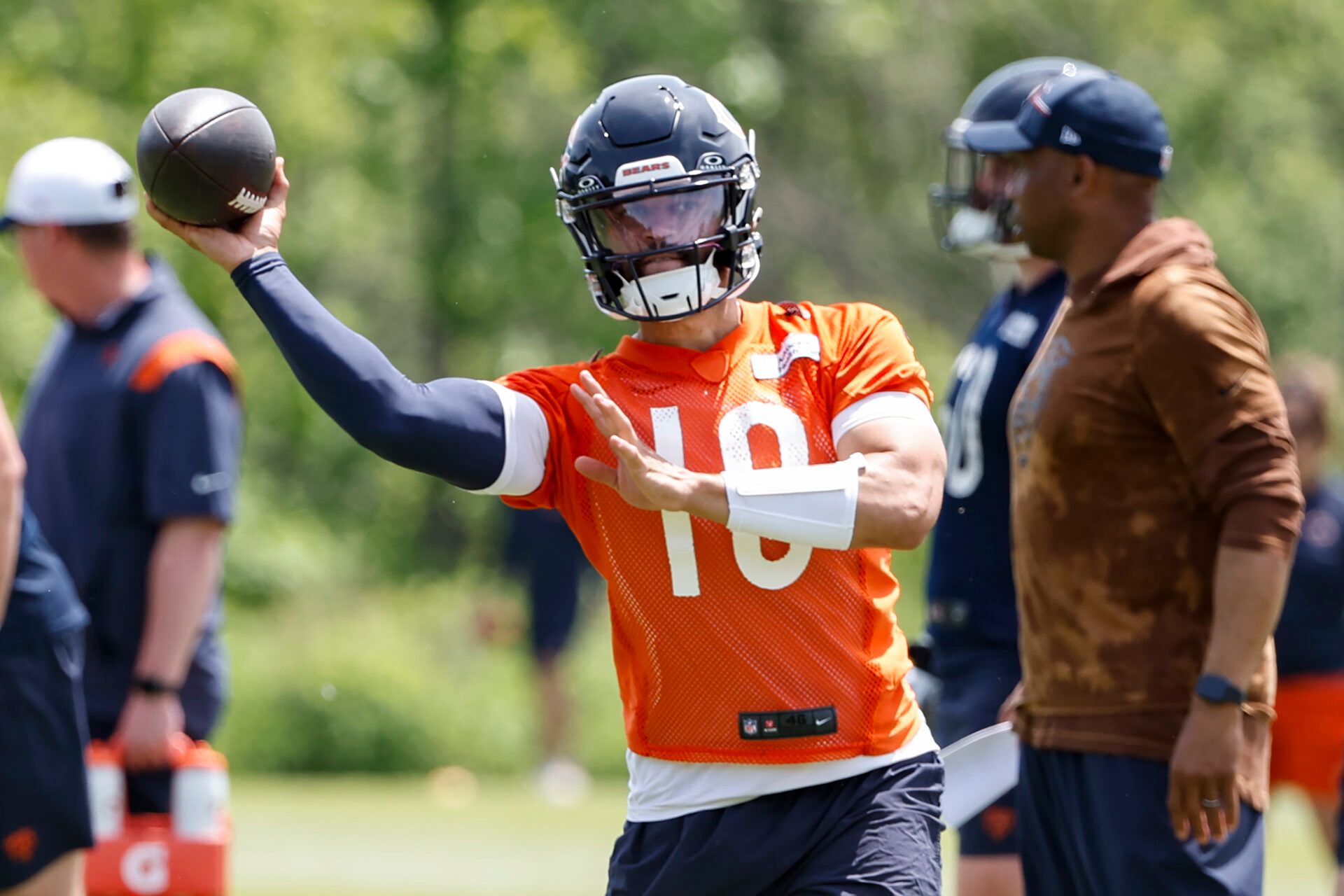 Chicago Bears head coach Matt Eberflus shares his excitement for the franchise's upcoming appearance on Hard Knocks, stating that rookie quarterback Caleb Williams will shine.