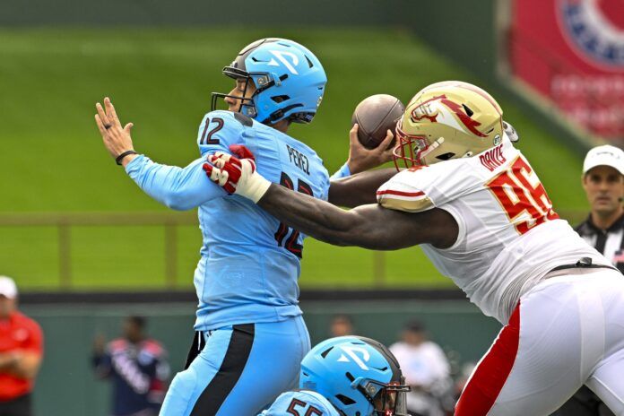 Having helped the Birmingham Stallions reach the 2024 UFL Championship Game, could DL Carlos Davis (96) find himself in the NFL later this year?