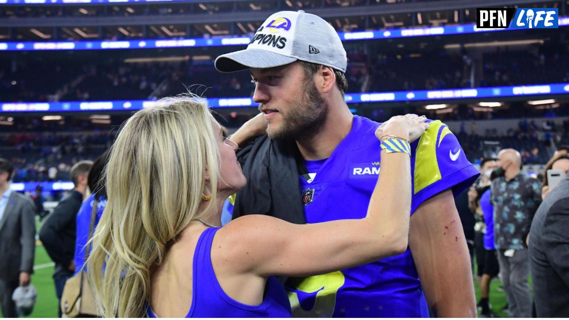 Kelly Stafford unveiled a shocking story with Los Angeles Rams quarterback Matthew Stafford in college at Georgia.