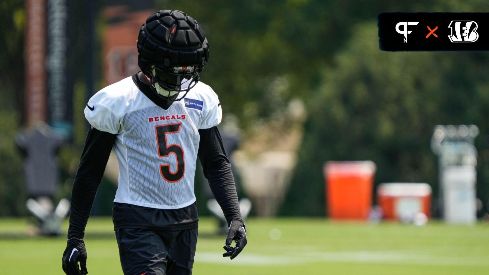 Bengals Tee Higgins during the first day of Bengals training camp on Wednesday July 24, 2024.