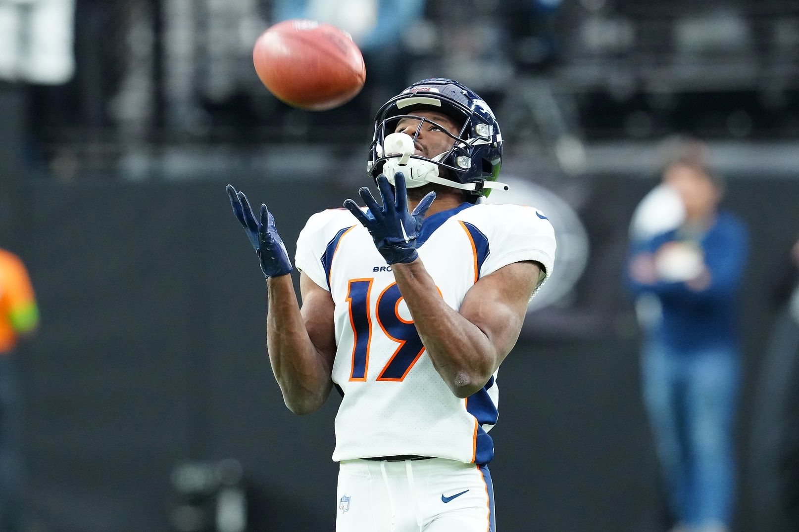 Under the NFL's new kickoff rules, Denver Broncos WR Marvin Mims Jr. (19) could become one of the league's best returners.