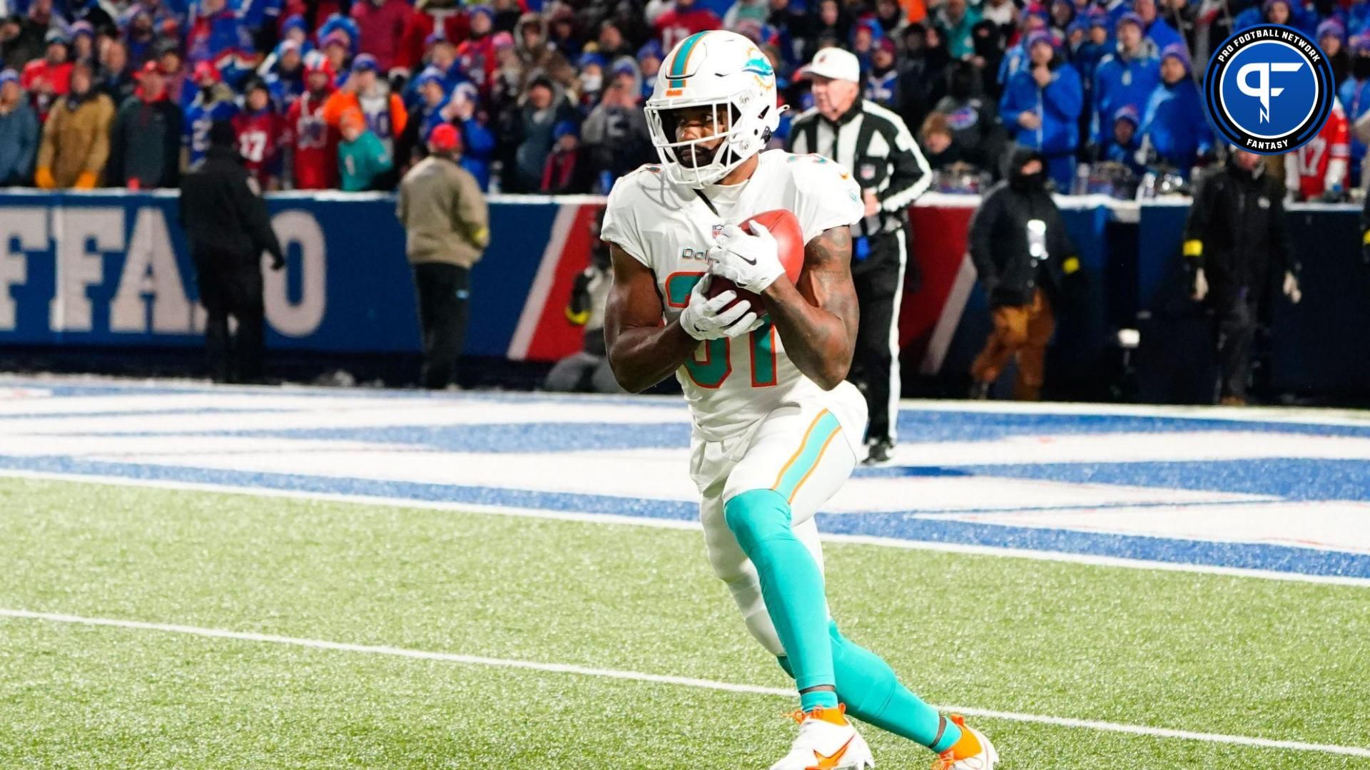 After producing a career year at 31 years old in 2023, can fantasy managers expect Dolphins RB Raheem Mostert to lead this Miami backfield again in 2024?