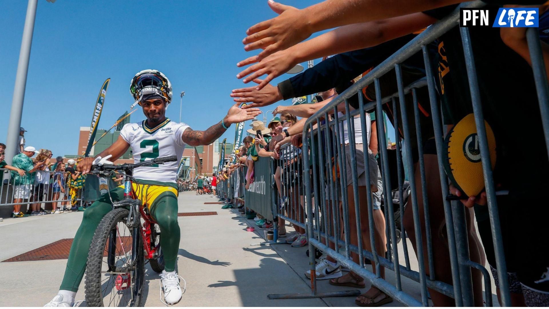 A bike ride is a part of the Green Bay Packers' tradition ahead of NFL training camps.