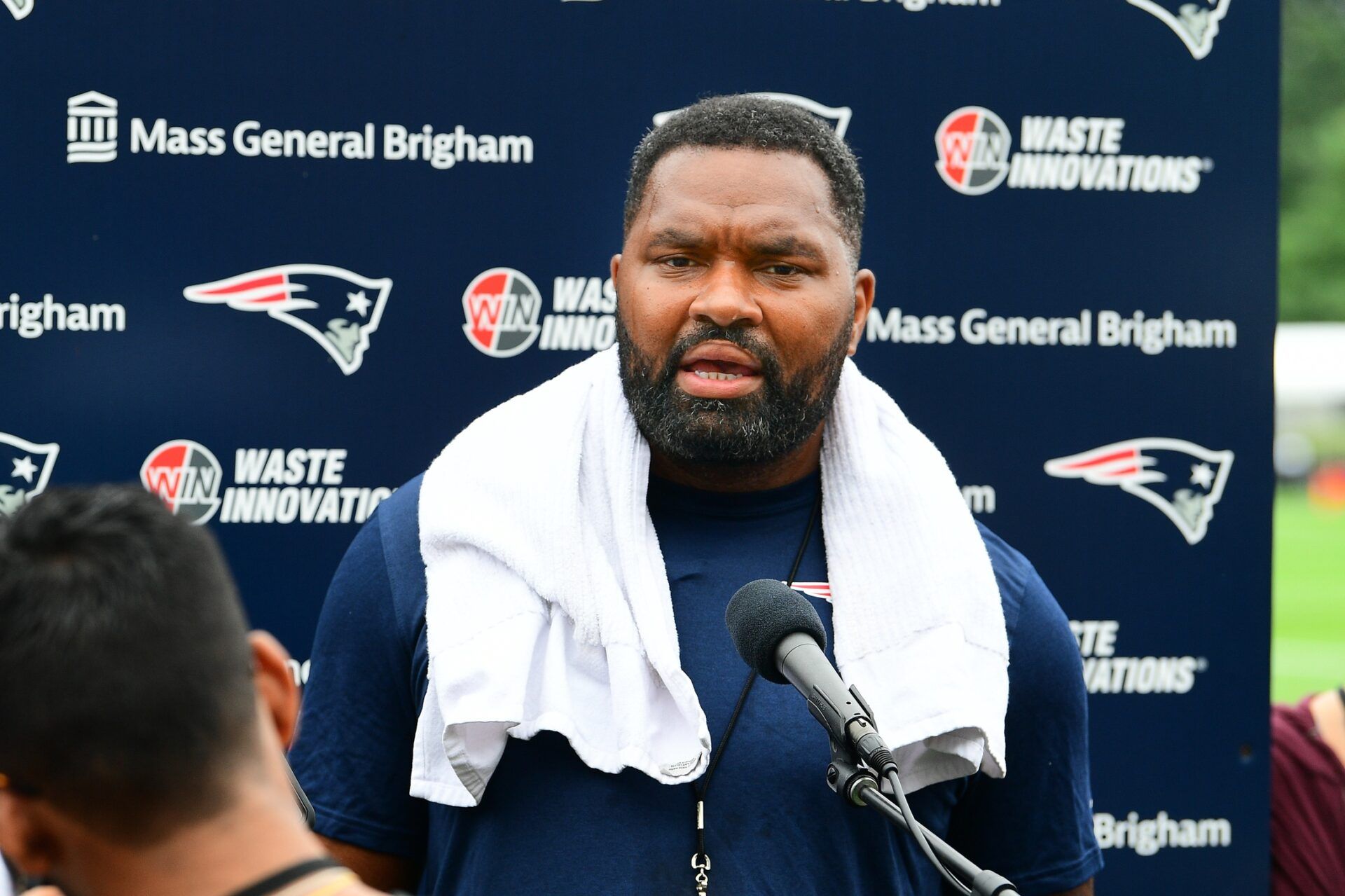 New England Patriots head coach Jerod Mayo recently gave an update on edge rusher Matthew Judon.