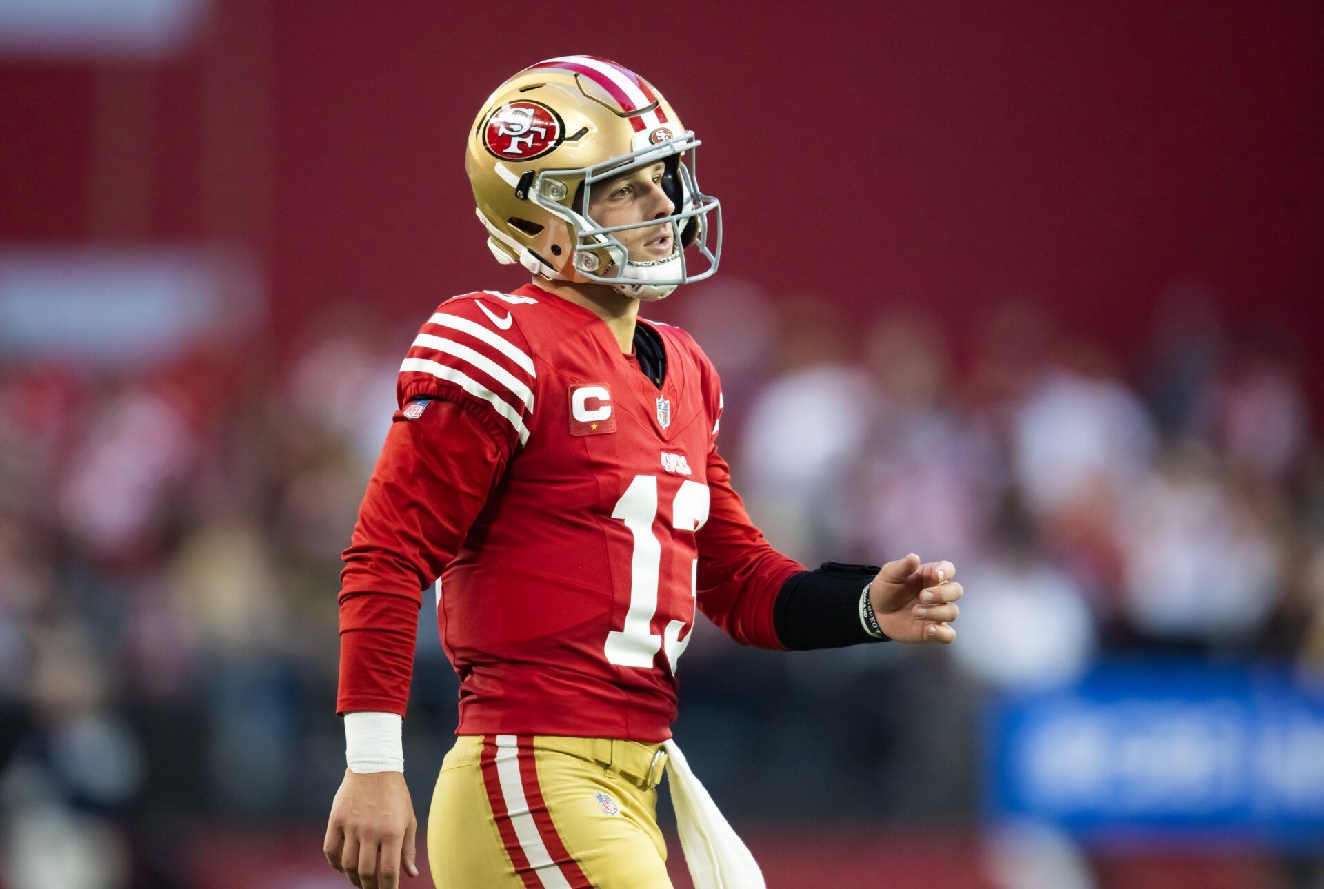 The next game-changing NFL contracts could include San Francisco 49ers QB Brock Purdy (13).