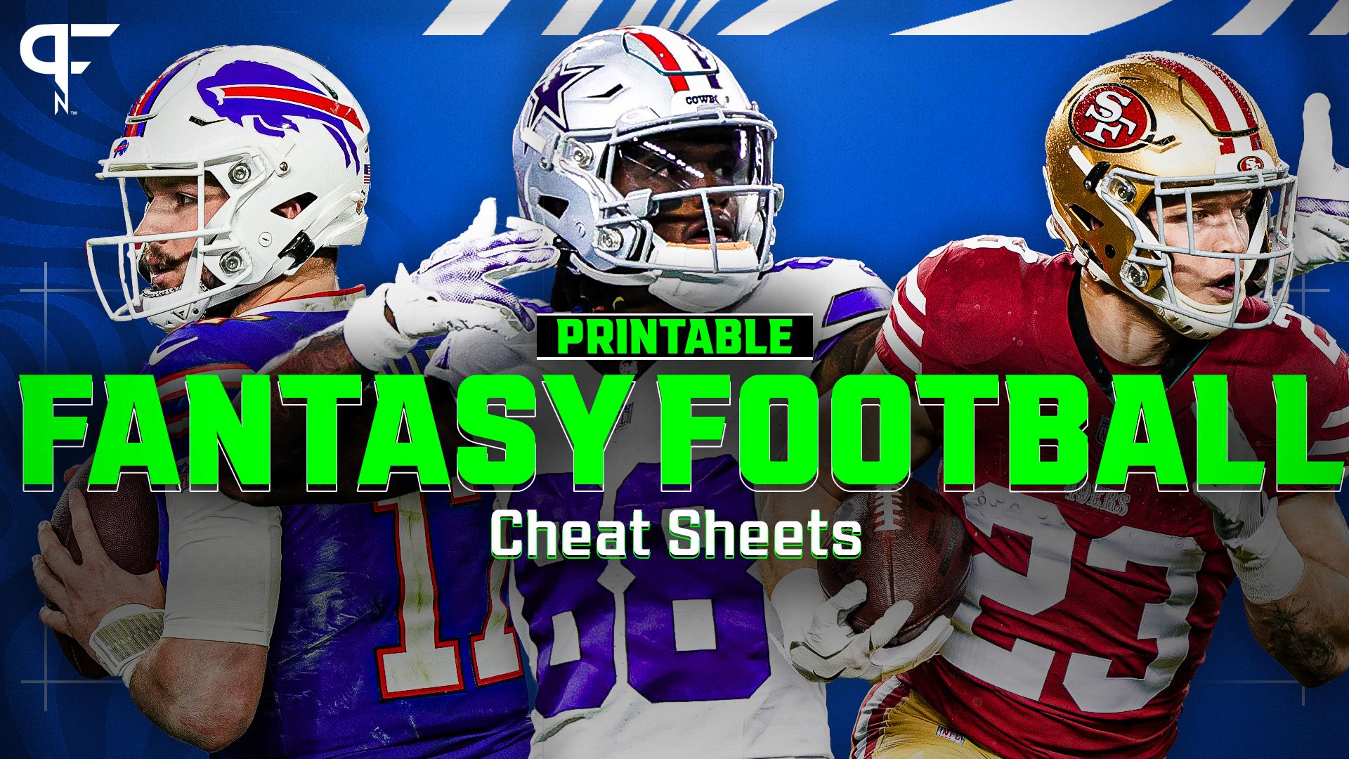 Free Printable Fantasy Football Cheat Sheets