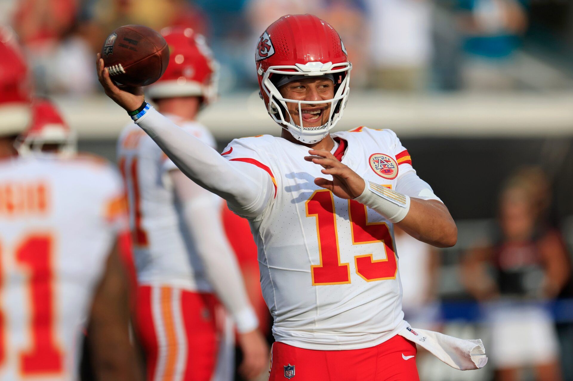 Kansas City Chiefs QB Patrick Mahomes (15) could make the NFL preseason Week 2 picks and predictions interesting if he plays.