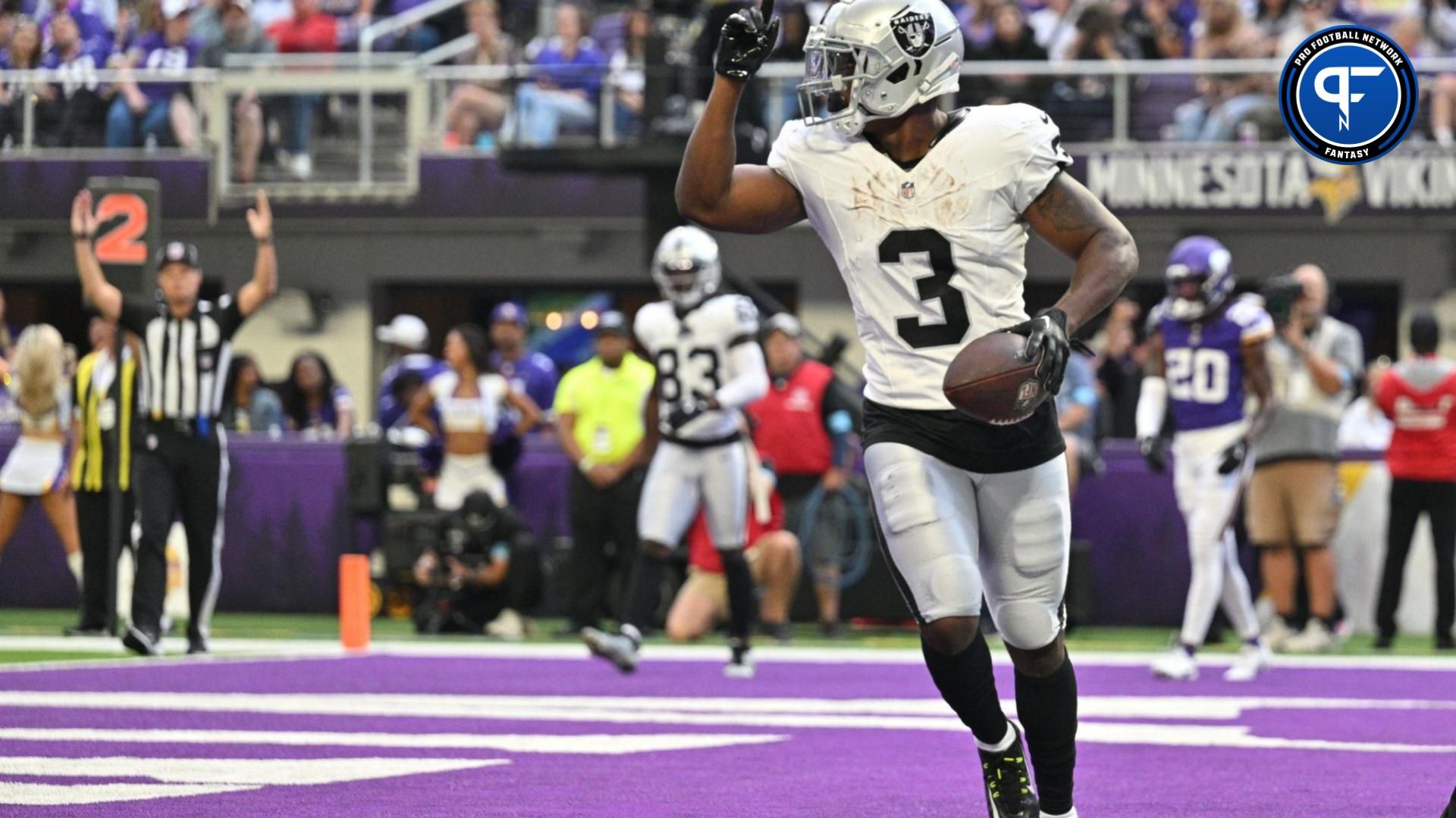 Las Vegas Raiders RB Zamir White (3) is a top target for fantasy players using a Zero RB strategy.