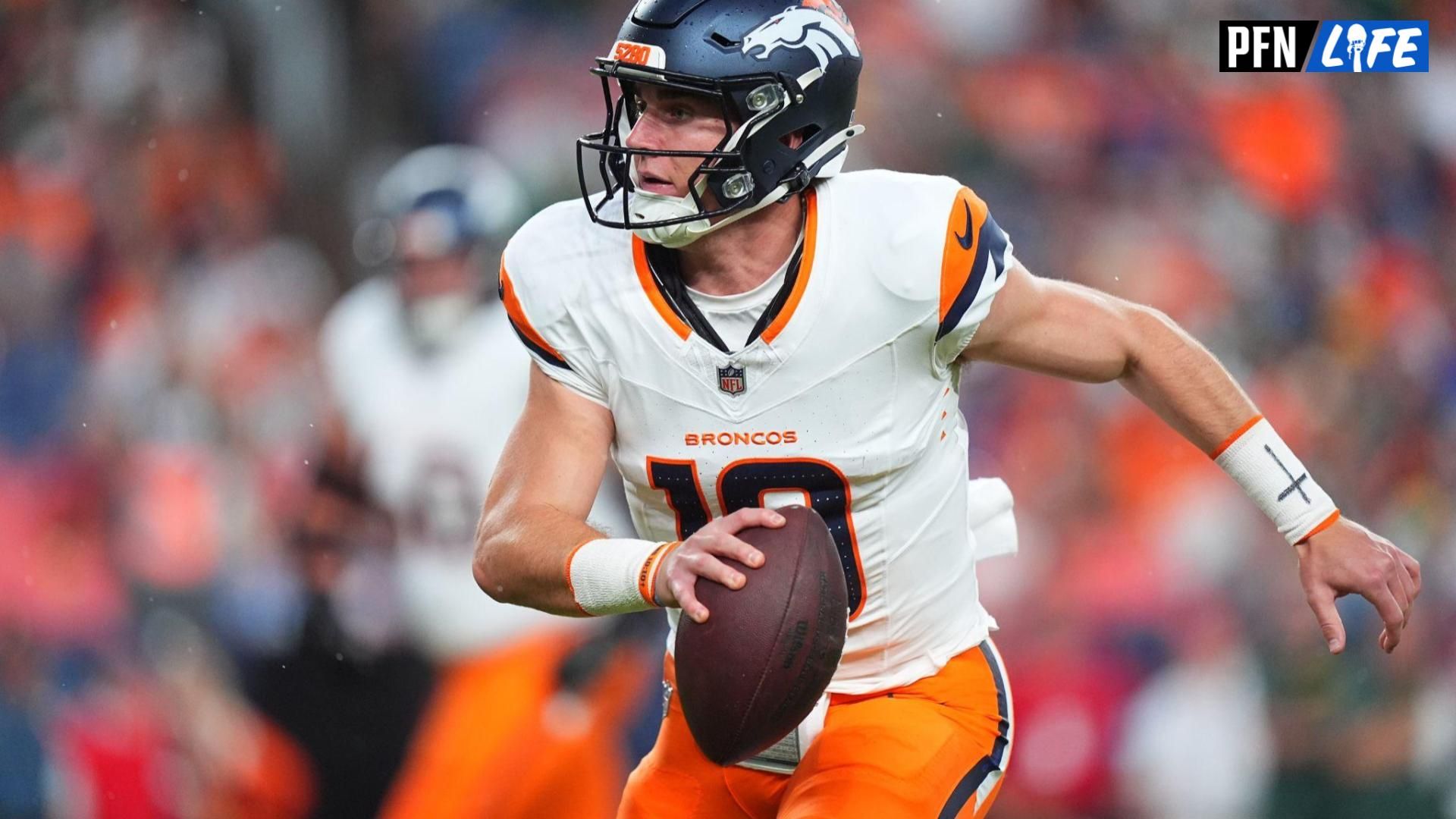 Denver Broncos QB Bo Nix (10) and his wife, Izzy Smoke, recently enjoyed a Luke Bryan concert.