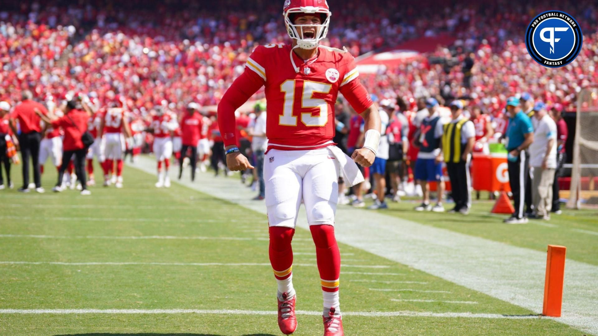 Kansas City Chiefs QB Patrick Mahomes is one of the top quarterbacks in fantasy rankings for 2024.