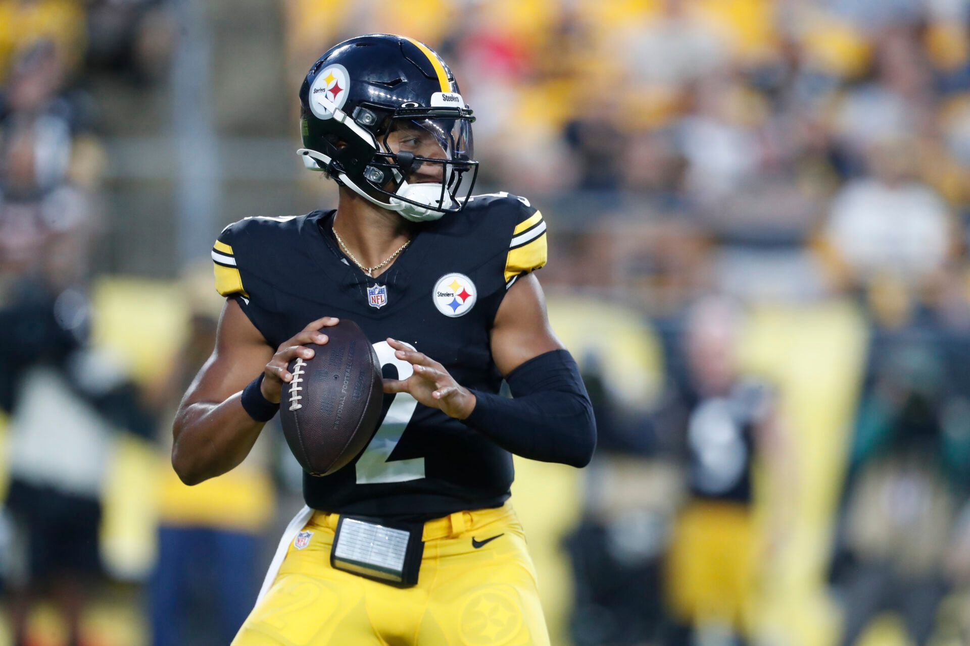 Steelers QB Russell Wilson will be playing in the preseason finale vs. the Lions -- will backup QB Justin Fields get snaps as well?