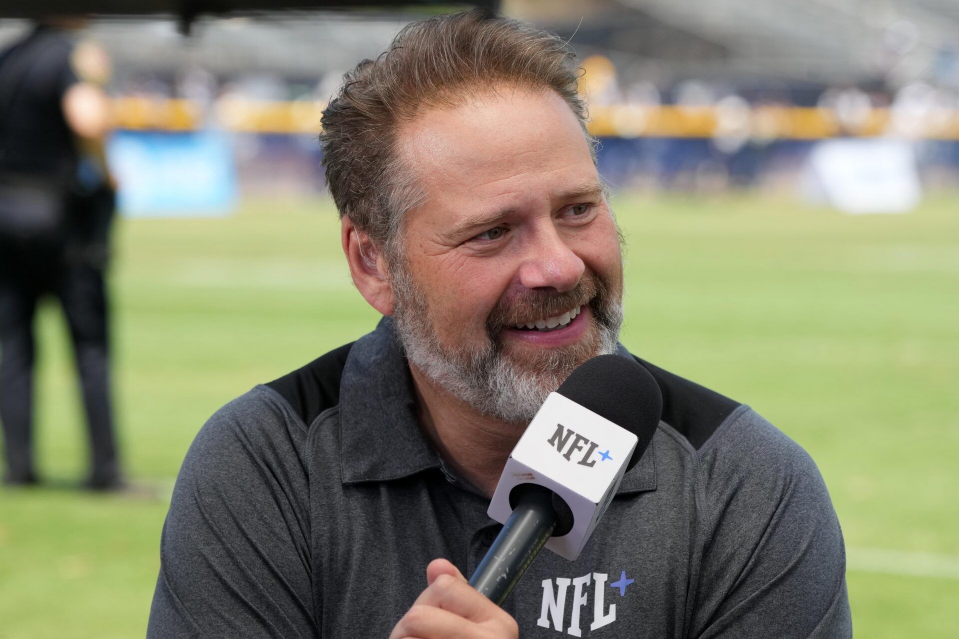 NFL Network host Chris Rose during Dallas Cowboys training camp at the River Ridge Fields. Browns