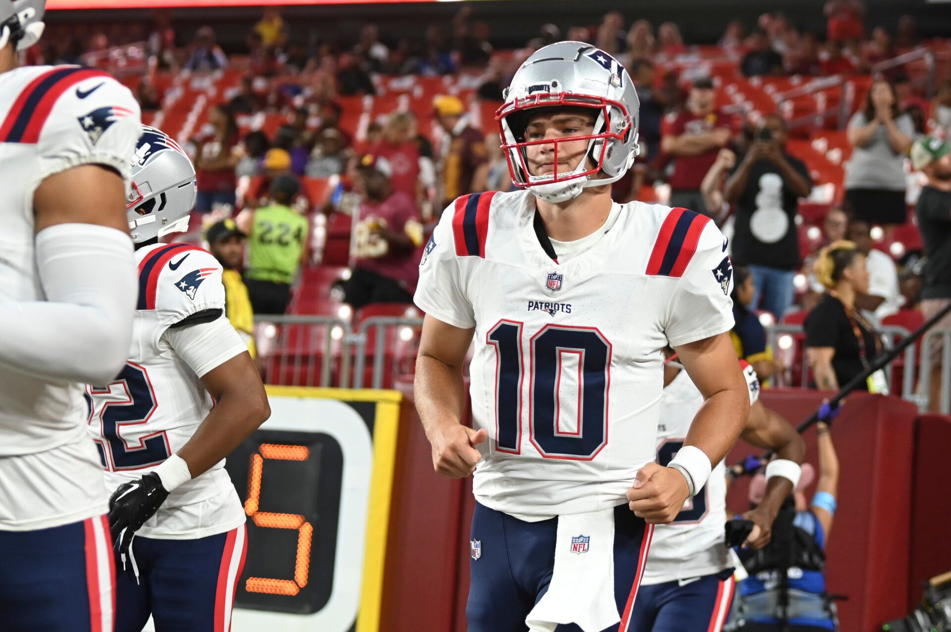 Here are our initial takeaways from Drake Maye's performance in the New England Patriots' preseason game against the Washington Commanders.