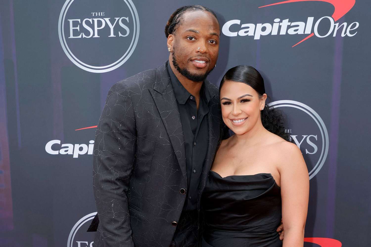 Derrick Henry and his girlfriend Adrianna Rivas pictured at the ESPYs.