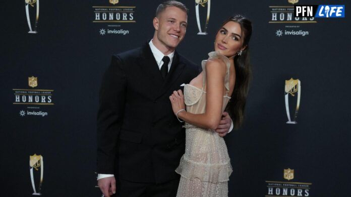 Olivia Culpo and Christian McCaffrey Wow at 49ers Kickoff Party - 'Year 8, Old Sport'