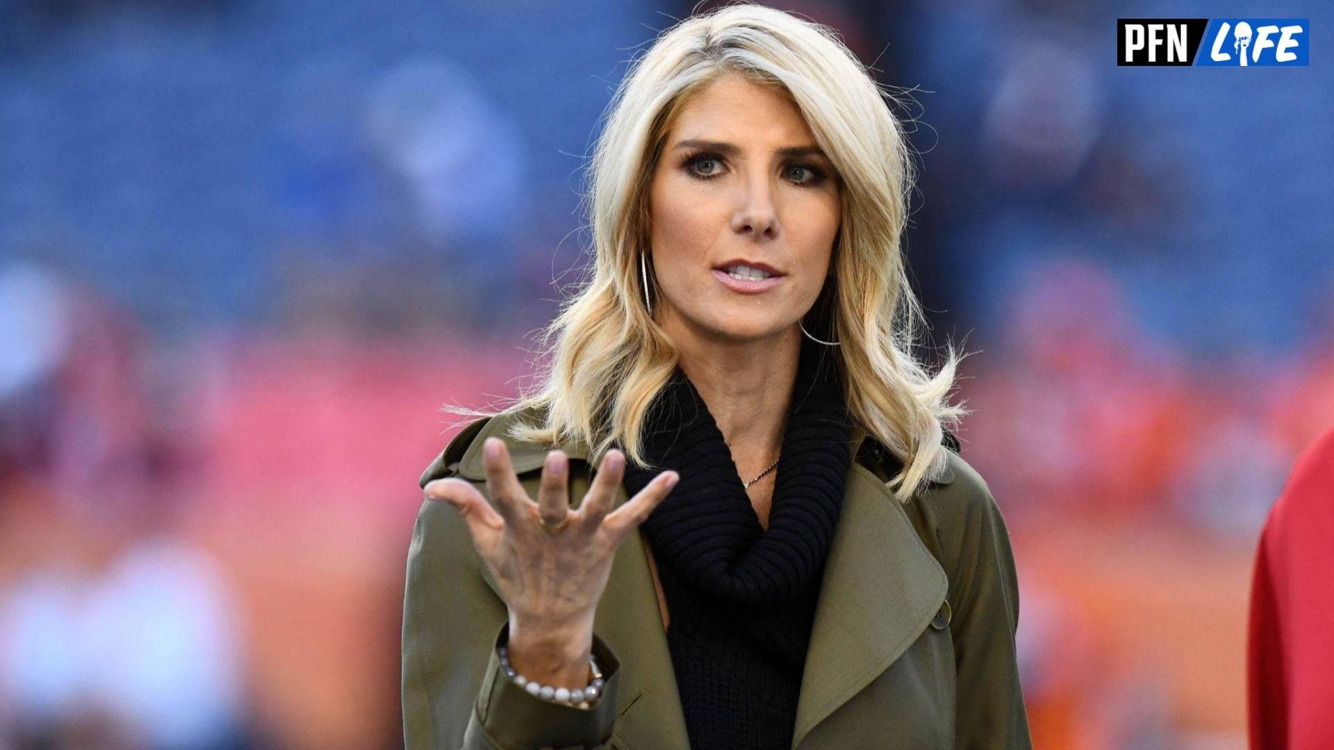 Oct 24, 2016; Denver, CO, USA; ESPN feature reporter Michelle Beisner before the game between the against the Houston Texans against the Denver Broncos at Sports Authority Field at Mile High. Mandatory Credit: Ron Chenoy-USA TODAY Sports