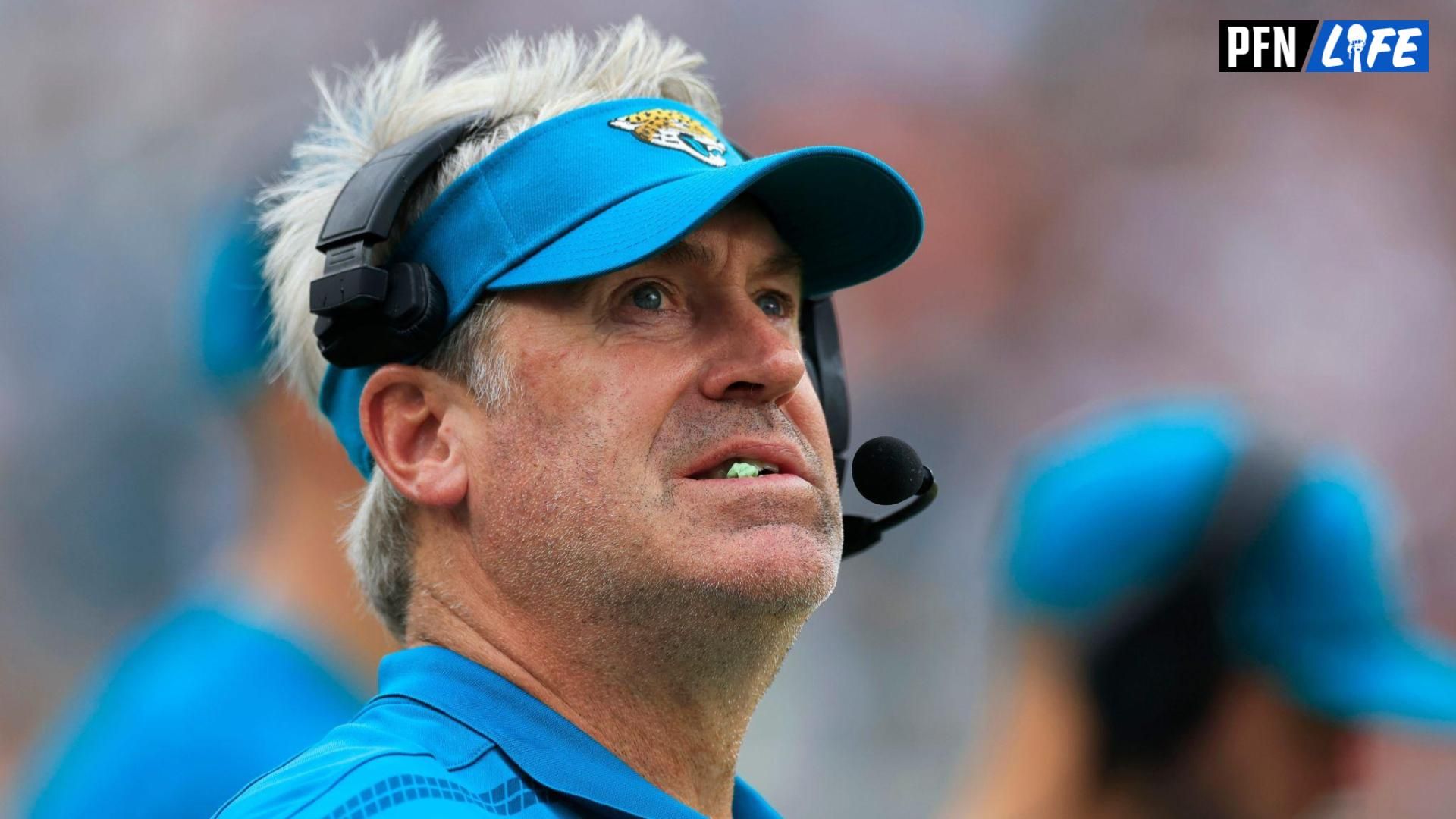 Jacksonville Jaguars head coach Doug Pederson looks on during the fourth quarter of an NFL football matchup Sunday, Sept. 15, 2024 at EverBank Stadium in Jacksonville, Fla. The Browns defeated the Jaguars 18-13. [Corey Perrine/Florida Times-Union]