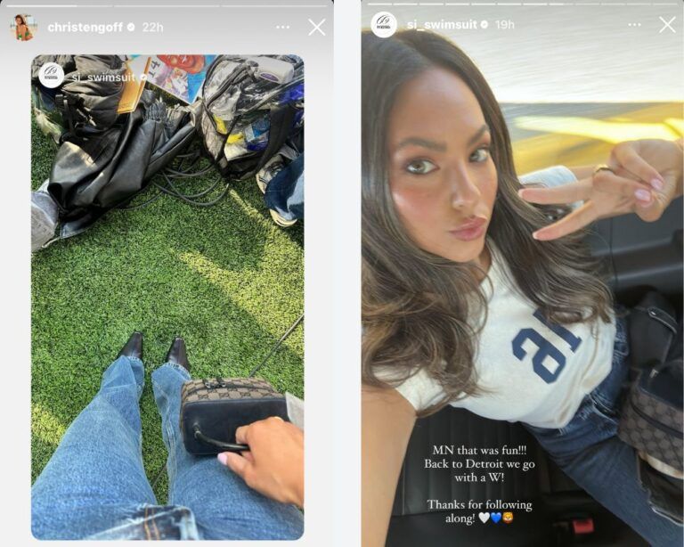 Jared Goff's Wife Christen Harper Links Up With Jahmyr Gibbs ...