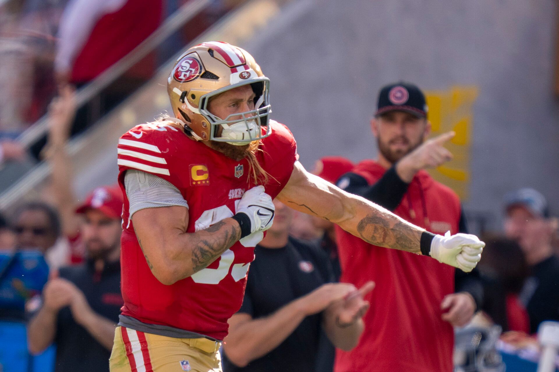 George Kittle came out of the 49ers' Week 7 game with a foot injury. Below are the latest updates on the San Francisco tight end.