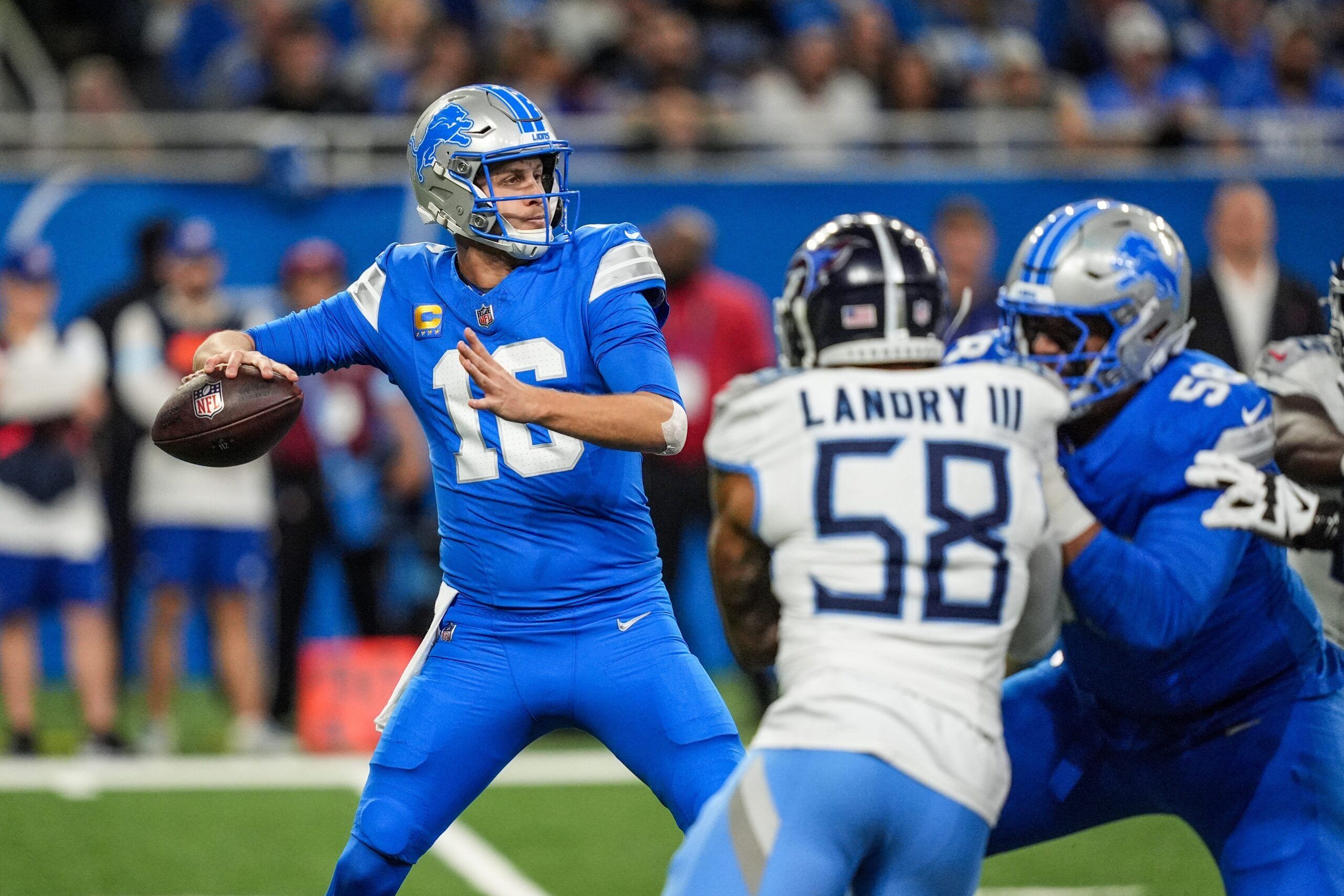 Jared Goff Sitting Out Th Quarter Explaining Why Lions Qb Is Absent