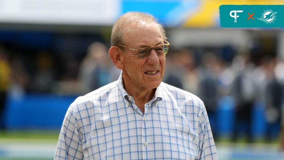 Miami Dolphins owner Stephen Ross watches from the sidelines during the game against the Los Angeles Chargers at SoFi Stadium.