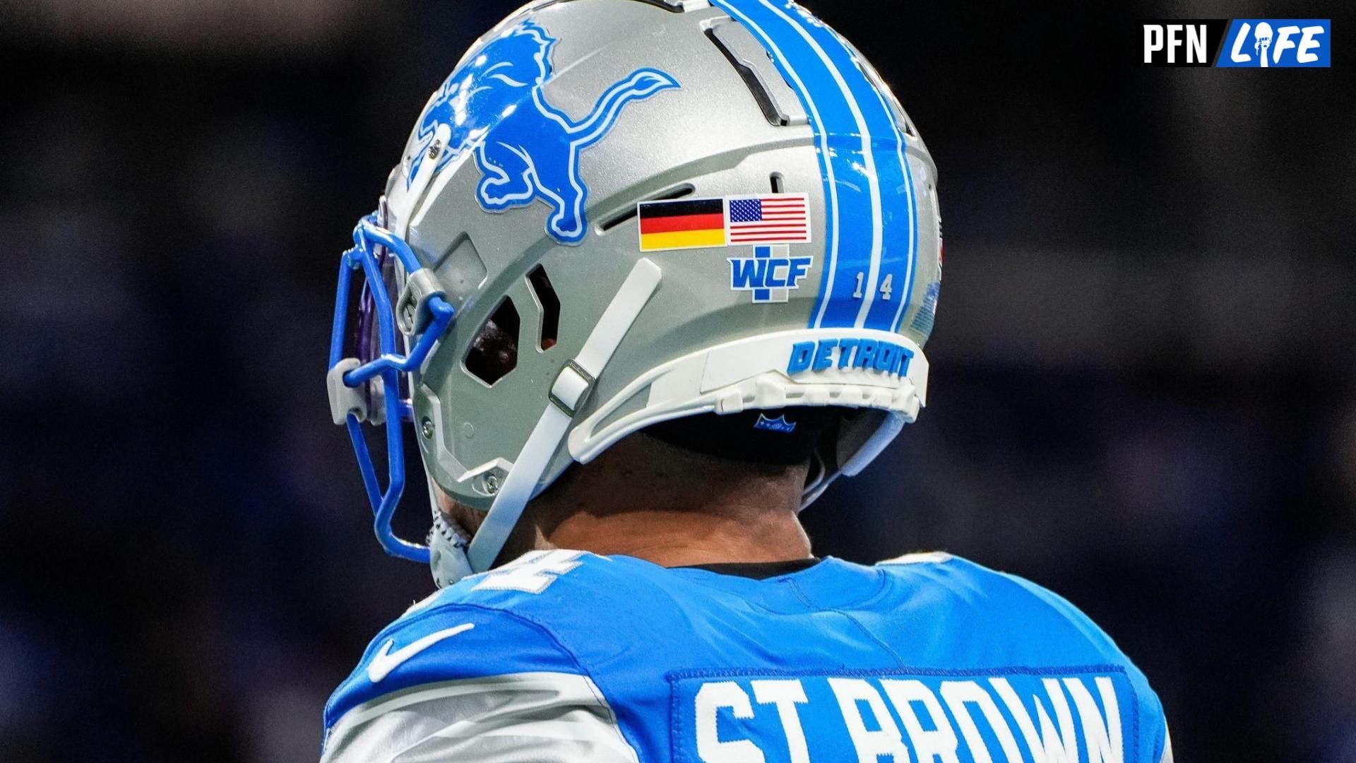 Is Amon-Ra St. Brown From Germany? Why Lions WR Has German Flag on Helmet